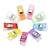 billige kunst, håndverk og søm-100 stk. fargerikt sybånd med slitesterke fjærer i rustfritt stål – egnet for quiltet kantbinding og håndarbeid