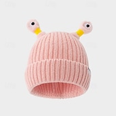 tanie Dekoracyjne światła-słodka i zabawna dzianinowa czapka, świecąca czapka z kreskówkowym potworem i oczami, z chowanymi mackami