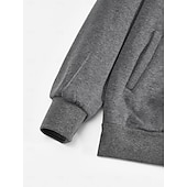 economico Felpe di base-Per uomo Maglia Felpa con zip Felpa con zip intera Nero Rosso Blu marino Blu Grigio scuro Colletto Mao Semplice Tasca Sport &amp; Outdoor Quotidiano Ferie Cotone Streetwear Essenziale Casual Autunno