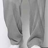 رخيصةأون ساق مستقيم-رجالي بنطلونات بنطال واسع الساق بنطلون مضلع السراويل الفضفاضة بنطال رياضي مفتوح من الأسفل رباط مرونة الخصر سهل رطوبة فتل متنفس مكتمل الطول الأماكن المفتوحة رياضة في الهواء الطلق فضفاض