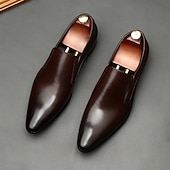 abordables Mocasines de cuero de primera calidad-Mocasines de piel para hombre con detalle de borlas: calzado elegante y cómodo para bodas, reuniones de oficina y eventos nocturnos.