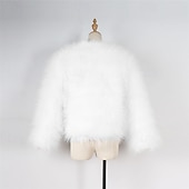 preiswerte Mädchen Kunstpelzmäntel-Kinder Mädchen Kunstpelzmantel Einfarbig Mode Schule Mantel Oberbekleidung Ab 4 Jahren Herbst Schwarz Weiß Kamel