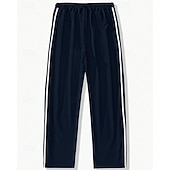 cheap Running Pants &amp; Tights-Men's Wide-leg Sweatpants sport pants Casual Pants with Pockets Split High Waist Bottoms Gym Athleisure Workout Spring Fall Breathable Gym Workout Track Regular Fit Sportswear Activewear Solid Colored