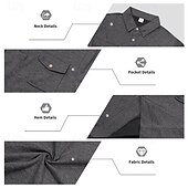 economico Felpe di base-Per uomo Maglia Nero Verde militare Blu marino Grigio chiaro Grigio scuro Bavero Semplice Tasca Sport &amp; Outdoor Quotidiano Ferie Streetwear Essenziale Casual Primavera &amp; Autunno Tutte le stagioni