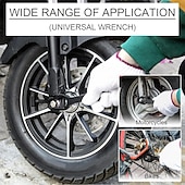 levne El Araçları-Univerzální klíč univerzální nastavitelný oboustranný klíč 8mm-22mm samoutahovací lenivý klíč opravárenské nástroje pro venkovní ježdění domácí nástroje pro opravu auta chrom-vanadová ocel