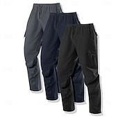 cheap Cargo-Men&#039;s Cargo Sweatpants Fleece Pants Joggers Trousers Casual Pants Drawstring Elastic Waist Multi-pack Solid Color Windproof Outdoor Full Length Outdoor Casual Daily Fashion Streetwear