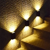 levne Venkovní nástěnná světla-1 ks 0,5 W venkovní nástěnná světla ovládání světla bílá teplá žlutá 1,2 V nádvoří zahrada 6 LED korálků