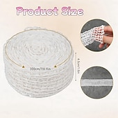 お買い得  肉調理用品-ハムネット ホワイト 3メートル ロール ローストネット 綿糸 肉ネット 伸縮性 ルーラデネット 調理アクセサリー 肉ネットロール 収納用 吊り下げ ベーキング 調理 ハム 肉 ソーセージ