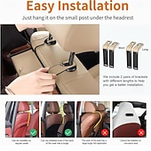 cheap Vehicle Service-3-in-1 Car Backseat Organizer with Tissue Box &amp; Cup Holder Multifunctional Storage Bag for Vehicle Seat, Keep Your Car Neat and Tidy