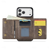 Недорогие Чехлы для iPhone-телефон Кейс для Назначение iPhone 17 Pro Max i16 15 14 Pro Max Plus 13 Pro Max Кейс на заднюю панель Защита от удара Ретро ТПУ ПК Кожа PU