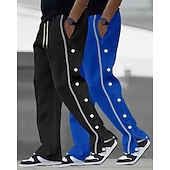 economico Gamba Dritta-Confezioni multiple 2 pezzi Per uomo Nero + Cachi Pantaloni da tuta Pantaloni Pantaloni della tuta a gamba dritta Coulisse Elastico in vita Semplice Sport &amp; Outdoor Abbigliamento quotidiano Poliestere