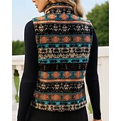 economico Felpa &amp; Sweatshirt-Per donna Grafico Cappotto invernale Gilet invernale Gilet in pile polare Autunno / Inverno Senza Maniche Athleisure Antivento Caldo Escursionismo Corsa Viaggio Vacanze Nero Grigio abbigliamento
