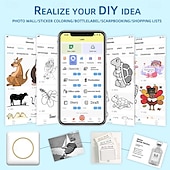 cheap Scanners &amp; Printers-2025 NEW Sticker Printer C20 Fun Print Pod Mini Bluetooth Portable Sticker Maker with Rolls Paper Print Pods Mini Printer