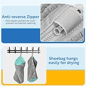 voordelige Wasgoed-2-pack schoenwaszakken voor wasmachine, schoenreinigingszakken voor alle soorten schoenen, waszak voor wasmachine en droger