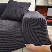 olcso Kanapéhuzat-rugalmas jacquard szövet kanapéhuzat, stretch kanapéhuzat, szekcionált L alakú kanapéhuzat, sarokhuzat nappaliba, 1/2/3/4 üléses