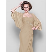 voordelige bruiloft gast wraps-Sjaals Dames Wrap Bolero Shrug Jassen  Jas Elegant Zonbescherming 3/4 Lengte Mouw Chiffon Bruiloft Gast Wikkels Met Effen Kleur Voor Bruiloft Lente om indruk te maken