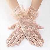 levne rukavice-Dámské 1 pár Špičky prstů / Rukavice bez prstů Šik ven / Venkovní Rukavice - Bez vzoru Stylové / Celý prst