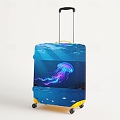 baratos Desgaste em casa e chinelos em casa-Capa protetora elástica para mala de viagem com estampa inspirada no oceano.