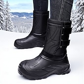economico Stivali invernali e neve-stivali da neve invernali impermeabili e isolanti da uomo con suola antiscivolo, caldi stivali mimetici da esterno per escursioni e sci con tempo freddo