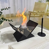 halpa Leirintävarusteet-timanttimainen pöytälevyllä varustettu tulisija, kannettava pöytälevyllä varustettu takka, puhdas palaminen, bioetanolitakka, tuuletusaukoton takka sisä- ja ulkotiloihin, terasseille, juhliin ja