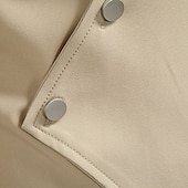 preiswerte Freizeithemden für Herren-Herren Hemd Freizeithemd Kragenhemd Knopfhemd Designerhemd Schwarz Weiß Kaki Langarm Einfach Umlegekragen Urlaub Lässig Unregelmäßiger Saum Bekleidung Mode Modern Lässig