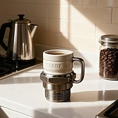 cheap Mugs &amp; Cups-Spark Plug Mug, 12oz Novelty Funny Tea Cup with Engine Sparks Plugs Design and Heat-Insulated Handle, Unique Gift for Mechanics, Engineers, Gearheads &amp; Car Enthusiasts