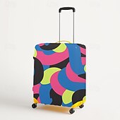 baratos Desgaste em casa e chinelos em casa-Capa protetora elástica para mala de viagem com estampa artística.