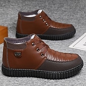 economico Stivali invernali e neve-scarpe da trekking impermeabili marroni da uomo: resistenti e comode, perfette per avventure all&#039;aria aperta ed escursioni invernali