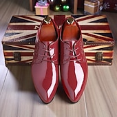 levne Oxford boty-Pánské společenské boty - elegantní sváteční styl s ozdobnými detaily, ideální pro vánoční večírky a formální oslavy