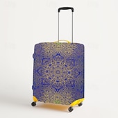 baratos Desgaste em casa e chinelos em casa-Capa protetora elástica para mala de viagem com estampa artística.