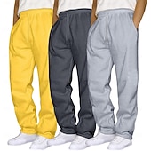 3 stuks heren joggingbroeken wijde pijpen joggingbroeken open onderkant joggingbroek trekkoord elastische taille multi-pack effen ademend volledige lengte sport outdoor casual dagelijks mode voordelige Rechtdoor Been-3 stuks heren joggingbroeken wijde pijpen joggingbroeken open onderkant joggingbroek trekkoord elastische taille multi-pack effen ademend volledige lengte sport outdoor casual dagelijks mode