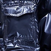 abordables Manteaux &amp; vestes-Homme Manteau d'Hiver Doudoune Veste Matelassée Avec Poches Polyester Vacances Tenue quotidienne Date Régulier Mode Occasionnel Confortable Chaleur Thermique Hiver Couleur Unie / Unie Argent Noir