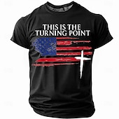 abordables Camisetas Patrióticas 250-Bible 4th of July 2026 250th Memorial Day Patriotic Patriot Graphic American Flag Short Sleeve T-Shirt