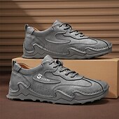 billige Ankelstøvler-Hvite, lette herresneakers med polstret såle og pustende design, komfortable, avslappede tursko for løping, trening og reiser