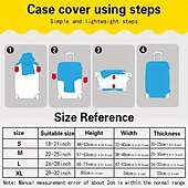 abordables Ropa de casa y zapatillas para el hogar-Funda estampada para maleta de viaje, protectora, elástica, de spandex, antipolvo, para hombres y mujeres