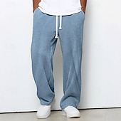 رخيصةأون ساق مستقيم-رجالي بنطال واسع الساق بنطلونات بنطلون مضلع السراويل الفضفاضة السراويل رباط مرونة الخصر سهل مخطط رطوبة فتل متنفس مكتمل الطول رياضة في الهواء الطلق فضفاض مناسب للبس اليومي العطلة موضة أسود وردي بلاشيهغ