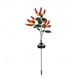 baratos Luzes de chão-1 pacote de luzes de jardim de LED movidas a energia solar para uso externo, gramado e para lâmpada de estaca de pátio com caixa de plástico resistente às intempéries, proporcionando iluminação ambiente