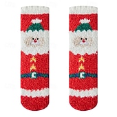 voordelige Sokken-Women's Crew Socks Thick Winter Warm Socks Christmas Outdoor Daily Animal Polyester Fleece Basic Classic Casual Warm 1 Pair
