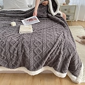 billiga Filtar och plädar-lammull sherpa korallfleecefilt mjuk mysig pläd sofföverdrag tupplurfilt kontorsanvändning året runt luftkonditioneringsfilt liten lätt filt