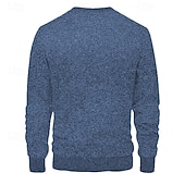 ieftine Hanorac din lână-Bărbați Jacquard Hanorca Hanorac din lână Hanorac cu căptușeală din fleece Roșu Vin Albastru denim Negru Bleumarin Gri Stil Nautic Simplu Texturat Sporturi &amp; Exterior Casual Zilnic Șic Stradă Misto
