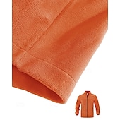 billige Basic gensere-Herre Genser Fleecegenser Genser med full glidelås Aprikos Svart Lilla Oransje lysegrå Opprett krage عادي Ta igjen glidelåsen Lomme Sport &amp; Utendørs Daglig Ferie Polyester Gatemote Grunnleggende