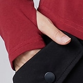 preiswerte Lauf-T-Shirts &amp; Tanktops-Damen Einfarbig Lauf-T-Shirt Fitnessshirt Sporttop Frühling Herbst Langarm Athleisure Baumwolle Warm Weich Atmungsaktiv Fitnessstudio Wandern Laufen Training Yoga Weinrot Schwarz Weiß Sportbekleidung