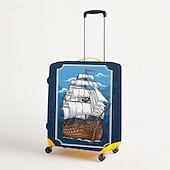 baratos Desgaste em casa e chinelos em casa-Capa protetora elástica para mala de viagem em estilo náutico.