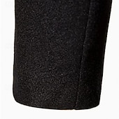 baratos Trench coat masculino-Homens Casaco Casaco impermeável Casaco longo Férias Diário Outono Inverno Poliéster A Prova de Vento Manter Quente agasalhos Roupa Moda Clássico Tecido Bolsos Lapela Trespassado