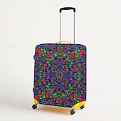 baratos Desgaste em casa e chinelos em casa-Capa protetora elástica para mala de viagem com estampa artística.