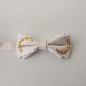 Недорогие Мужские галстуки и бабочки-Муж. Галстуки Мода Классика Современный современный Бант Флокировка С узором Свадебные прием На каждый день