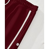 cheap Running Pants &amp; Tights-Men's Wide-leg Sweatpants sport pants Casual Pants with Pockets Split High Waist Bottoms Gym Athleisure Workout Spring Fall Breathable Gym Workout Track Regular Fit Sportswear Activewear Solid Colored