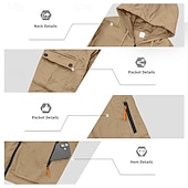 preiswerte Tute basic-Men's Tracksuit Outfit Set Hoodies Set Hoodie Outdoor Daily Sports Drawstring Zip Up Pocket Plain Black Navy Blue Brown Polyester Activewear Fashion Streetwear Fall