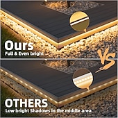 billige Plug Strip Lights-LED neonslyngelys 32,8 fot varm hvit dimbar LED-stripelys DIY fleksibel silikon vanntett neonslyngelys for soverom stue kjøkken innendørs utendørs DC24V (strømadapter inkludert)