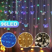 levne Party-1 ks 3,5 m světelná řetězová svítidla motýl sněhová vločka LED pohádková svítidla na zavěšení LIGHT festivalové svítidlo svatební lampy AC 110V/220V EU/US/UK/AU zásuvka